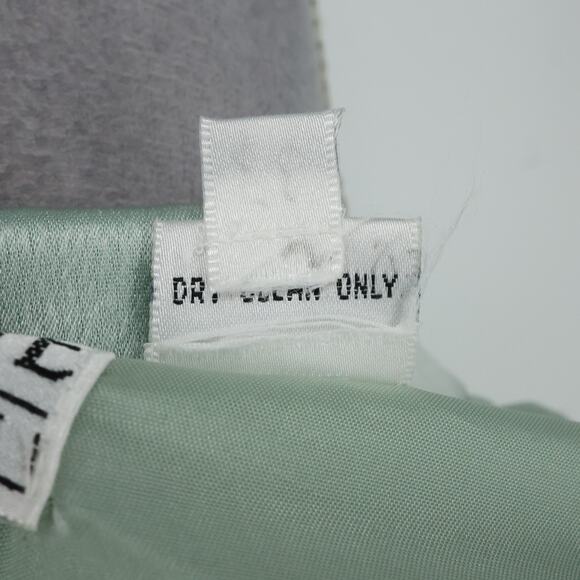 Oleg Cassini Black Tie Dress Suit Womens 8 Green Double Breasted Lined Formal - Picture 16 of 16